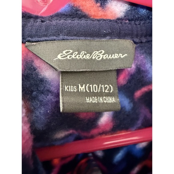 Eddie Bauer Youth 10/12 Medium 1/4 Zip Fleece Pullover - Picture 2 of 4